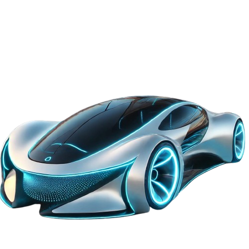 A futuristic concept car