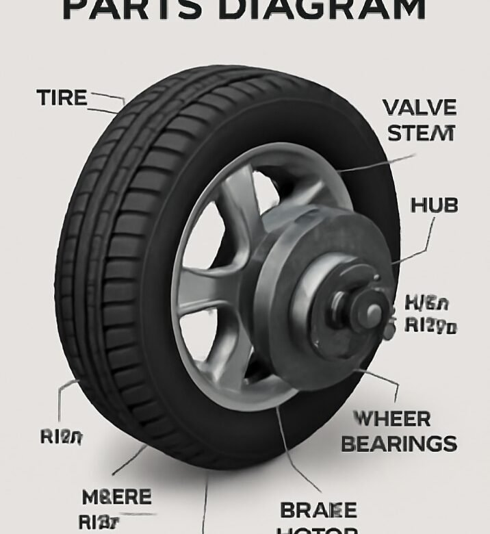 auto wheel parts diagram