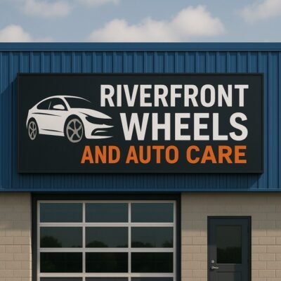 a sign on a building