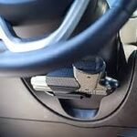 gun holster for car under steering wheel