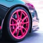 pink wheels car