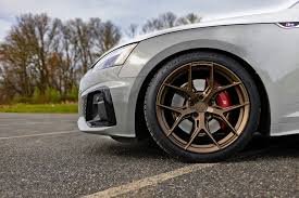 bronze wheels on car